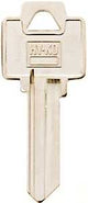 Hy-Ko 21250WR5 Key Blank, Brass, For: Weiser Cabinet, House Locks and Padlocks, Nickel, Pack of 250