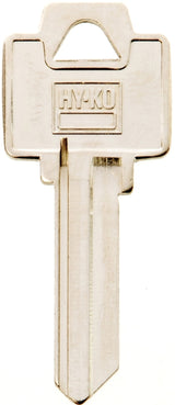 Hy-Ko 21250WR5 Key Blank, Brass, For: Weiser Cabinet, House Locks and Padlocks, Nickel, Pack of 250