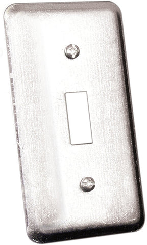 Hubbell 20C5BAR Utility Box Cover, 2-1/8 in W, 4 in L, Metal