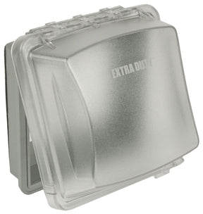 Bell Outdoor MM2420C 2 Gang Box Cover, 3.07 in L, 5.43 in W, Polycarbonate, Clear