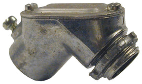 Hubbell PEEB050R1 Pull Elbow with Gasket, 90 deg Angle, 1/2 in, Gray, Zinc