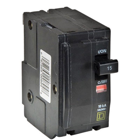Square D QO 15 amps Plug In 2-Pole Circuit Breaker