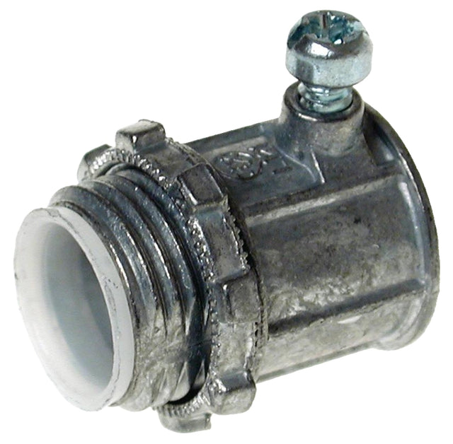 Hubbell SCZI050 EMT Connector, 1/2 in Screw, Zinc