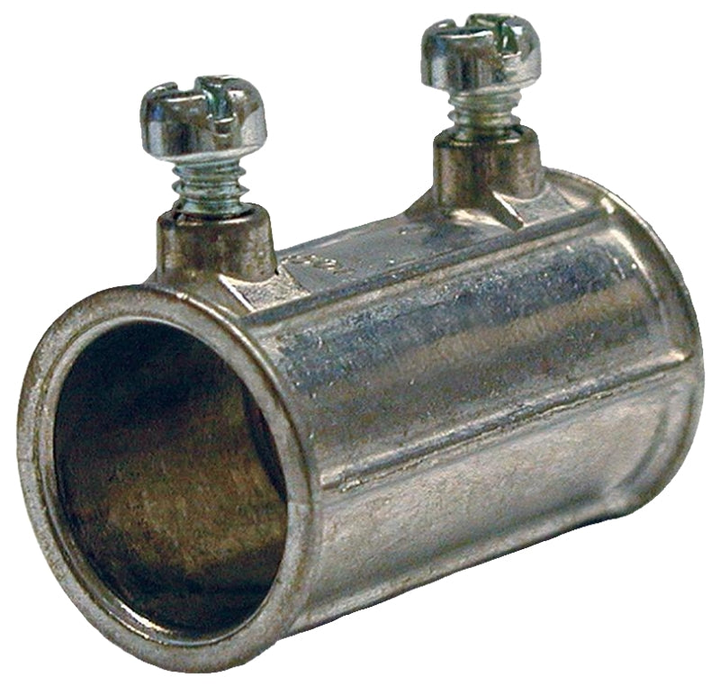 Hubbell SKZ200 EMT Coupling, 2 in Screw, Zinc-Plated