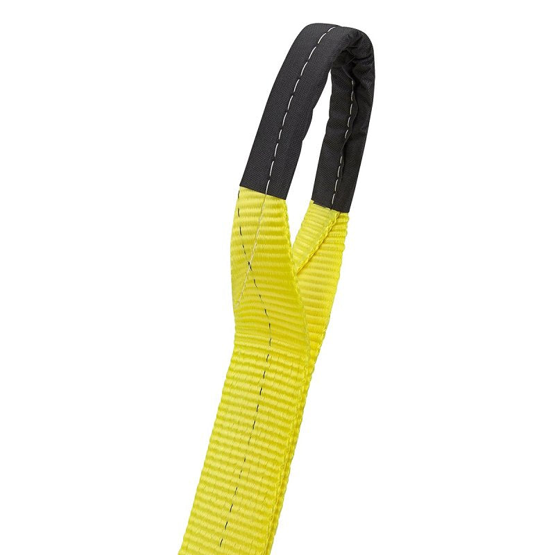SmartStrap 832 Recovery Strap, 7500 lb, 3 in W, 30 ft L, Loop End, Nylon, Yellow