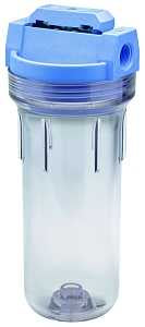 Culligan HF-360 Sediment Water Filter Housing, Buna-N/EPDM, Clear Blue