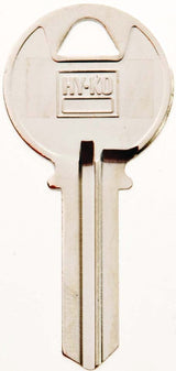 Hy-Ko 11010K2 Key Blank, Brass, Nickel, For: Keil Cabinet, House Locks and Padlocks, Pack of 10