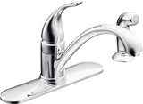 Moen Torrance Series CA87480 Kitchen Faucet, 1.5 gpm, 1-Handle, Stainless Steel, Chrome Plated, Deck Mounting