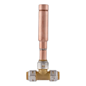 SharkBite Max UR22630 Water Hammer Arrestor, 1/2 in Connection, Push-to-Connect, 200 psi Pressure, Brass