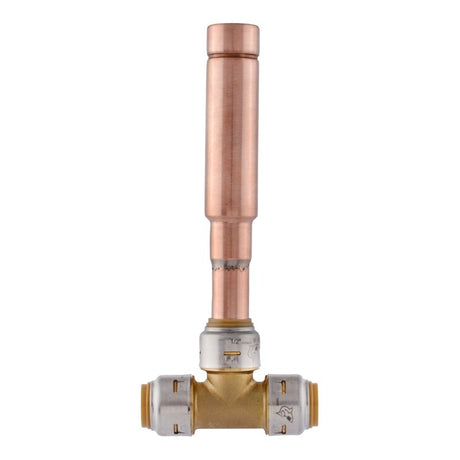SharkBite Max UR22630 Water Hammer Arrestor, 1/2 in Connection, Push-to-Connect, 200 psi Pressure, Brass