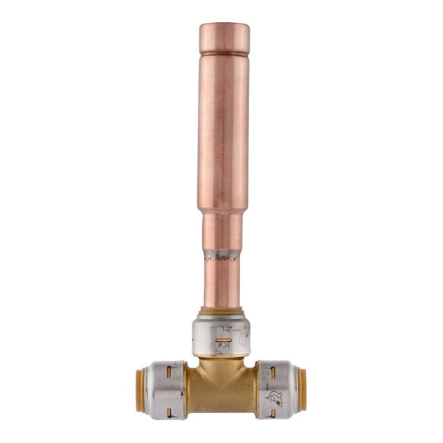 SharkBite Max UR22630 Water Hammer Arrestor, 1/2 in Connection, Push-to-Connect, 200 psi Pressure, Brass