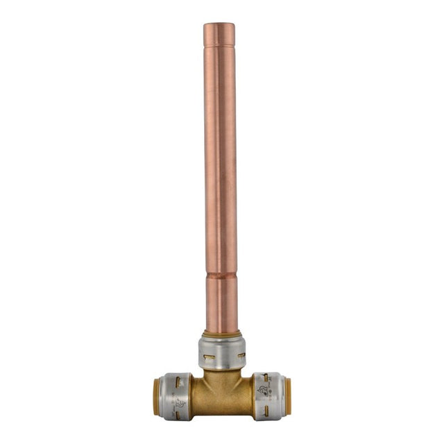 SharkBite Max UR22632 Hammer Arrester, 3/4 in Connection, Push-to-Connect, 200 psi Pressure, DZR Brass