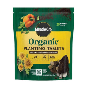 Miracle-Gro Organic Series 3784506 Planting Tablet Pack, Granular, 3-7-4 N-P-K Ratio
