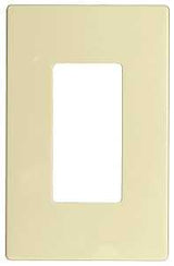 Eaton PJS Series PJS26LA Wallplate, 4-7/8 in L, 3-1/8 in W, 1-Gang, Polycarbonate, Light Almond, High-Gloss, Pack of 20
