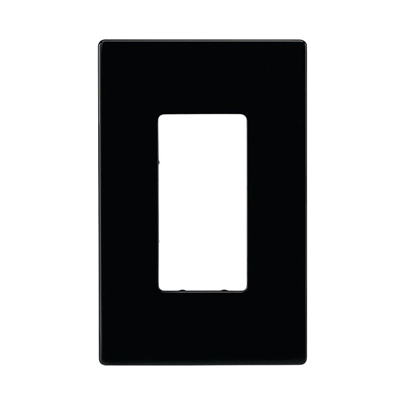 WALLPLATE SCREWLESS BLACK DECO, Pack of 20