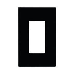 WALLPLATE SCREWLESS BLACK DECO, Pack of 20