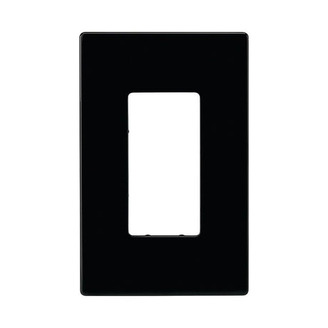 WALLPLATE SCREWLESS BLACK DECO, Pack of 20