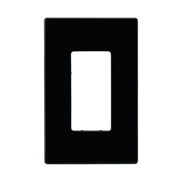 WALLPLATE SCREWLESS BLACK DECO, Pack of 20