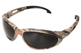 Edge SW116CF Non-Polarized Safety Glasses, Smoke Lens, Black Frame, Unisex, Polycarbonate Lens, Full Frame