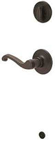 Schlage J Series JH59LAS716RH Handleset Interior Trim, Wave, 3 Grade, Metal, Mechanical Lock, Aged Bronze, Lever Handle