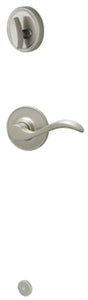 Schlage J Series JH59SEV619LH Handleset Interior Trim, Wave, Metal, Satin Nickel, Lever Handle, 3 Grade, Mechanical Lock