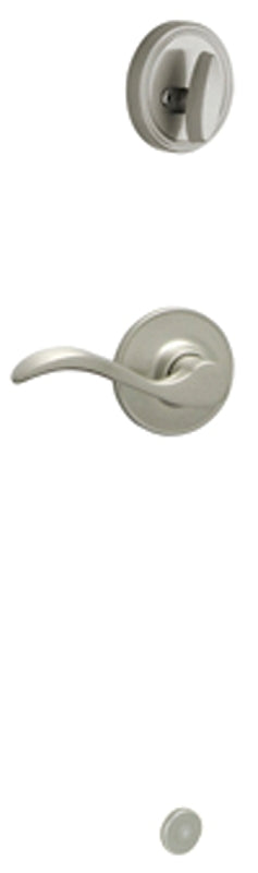 Schlage J Series JH59SEV619RH Handleset Interior Trim, Wave, 3 Grade, Mechanical Lock, Metal, Satin Nickel, Lever Handle