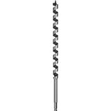 DEWALT DW1692 Auger Drill Bit, 1-1/2 in Dia, 17 in OAL, Hollow Center Flute, 7/16 in Dia Shank, Ball Groove Shank