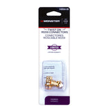 Monster Just Hook It Up Twist-On RG59 Coaxial Connector 2 pk, Pack of 6