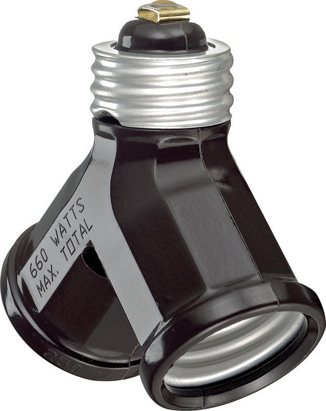 Leviton Plastic Medium Base Socket Adapter 1 pk, Pack of 10