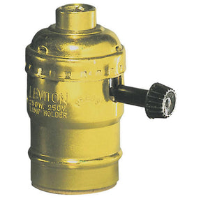 Leviton Aluminum Incandescent Medium Base Lampholder 1 pk, Pack of 10
