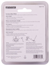 ProSource FE-50320-PS Furniture Glide, Plastic, Gray/White, Gray/White, 3/4 x 3/4 x 15/16 in Dimensions