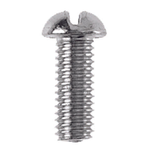 Danco No. 10-32 X 1/2 in. L Slotted Round Head Brass Bibb Screw 1 pk, Pack of 5