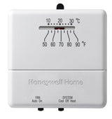 Honeywell CT31A Non-Programmable Thermostat, 50 deg F, 3 in W x 1 in D x 5 in H Dimensions