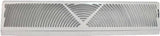 ProSource BB-24W Baseboard Register, 24 in L, 4-1/2 in W, 60 deg Air Deflection, Steel, White
