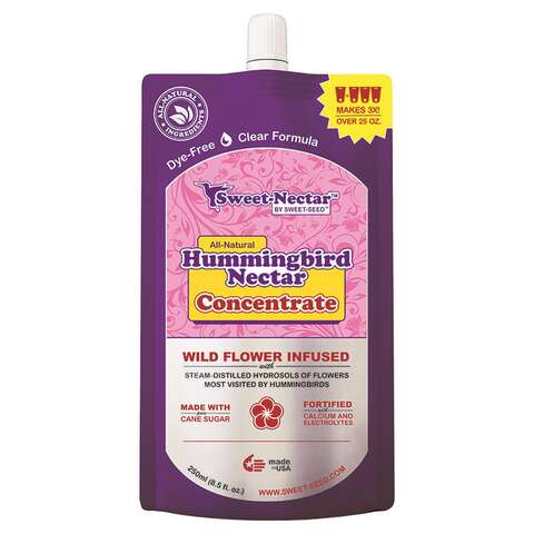 Sweet-Seed Sweet-Nectar Hummingbird Sucrose Nectar Concentrate 8.5 oz, Pack of 12