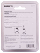 ProSource FE-51142-PS Furniture Slide Glide, PE/Steel, Black, Brass, 1-1/8 x 1-1/4 x 5/8 in Dimensions