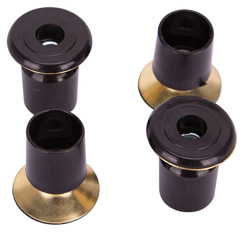 ProSource FE-51142-PS Furniture Slide Glide, PE/Steel, Black, Brass, 1-1/8 x 1-1/4 x 5/8 in Dimensions