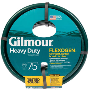 Gilmour 864751-1001 Garden Hose, 5/8 in, 75 ft L, Green, Vinyl