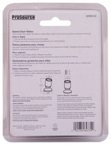 ProSource FE-51144-PS Furniture Slide Glide, PE/Steel, Black, Brass, 1-3/8 x 1-3/ x 1-3/8 in Dimensions