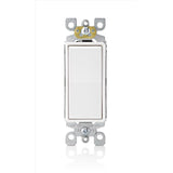 Leviton Decora 15 amps 3-Way 3-Way/Rocker AC Quiet Switch White 1 pk