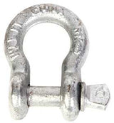 Baron 193LR-7/16 Anchor Shackle, 7/16 in Trade, 1-1/2 ton Working Load, Steel, Hot-Dipped Galvanized