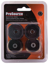 ProSource FE-51145-PS Furniture Slide Glide, PE/Steel, Black, Brass, 1-3/8 x 1-3/ x 1-3/8 in Dimensions