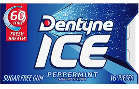 Dentyne 551530 Gum, Peppermint, 9 Count Pack, Pack of 9