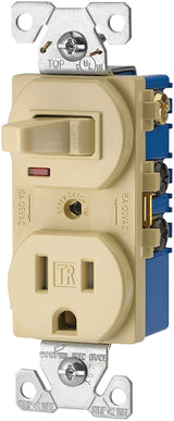 SWITCH RECPT/TOGG TR 1P 15A IV