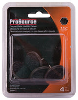 ProSource FE-S510-PS Furniture Glide, Carpet/Steel, Brown, Brown, 1-1/4 x 1-1/4 x 15/16 in Dimensions
