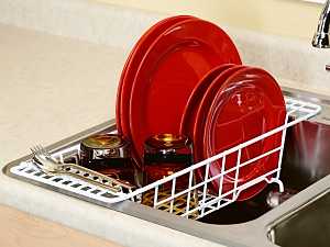 ClosetMaid 3921 Over-the-Sink Drainer, 20-1/8 in L, 8-1/8 in W, 4-5/8 in H, Steel, White, Pack of 6