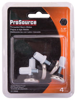 ProSource FE-S504-PS Furniture Glide, Plastic/Steel, Silver, Nickel Plated, 7/8 x 7/8 x 1-7/16 in Dimensions