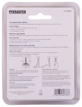 ProSource FE-S504-PS Furniture Glide, Plastic/Steel, Silver, Nickel Plated, 7/8 x 7/8 x 1-7/16 in Dimensions