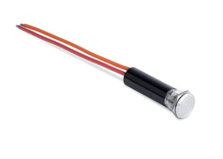 Sierra AV10100R Push-Button Switch, Off/On, Red Halo LED, 20A