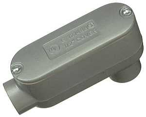 Halex 58625 Type LB Rigid Conduit Body, 2-1/2 in Hub, 13-9/64 in OAL, Threaded, Aluminum, Each